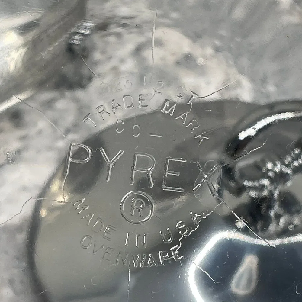 Vintage Pyrex Casserole Bowl & Serving Dish w/ Silver Tone Lid & Serving Stand